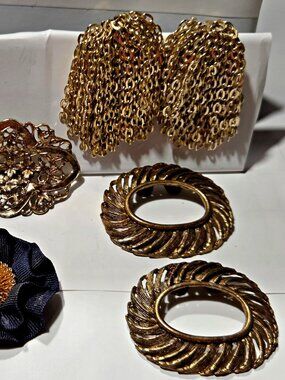 Vintage Shoe Clips / Shoe Jewelry ~ 4 Pair